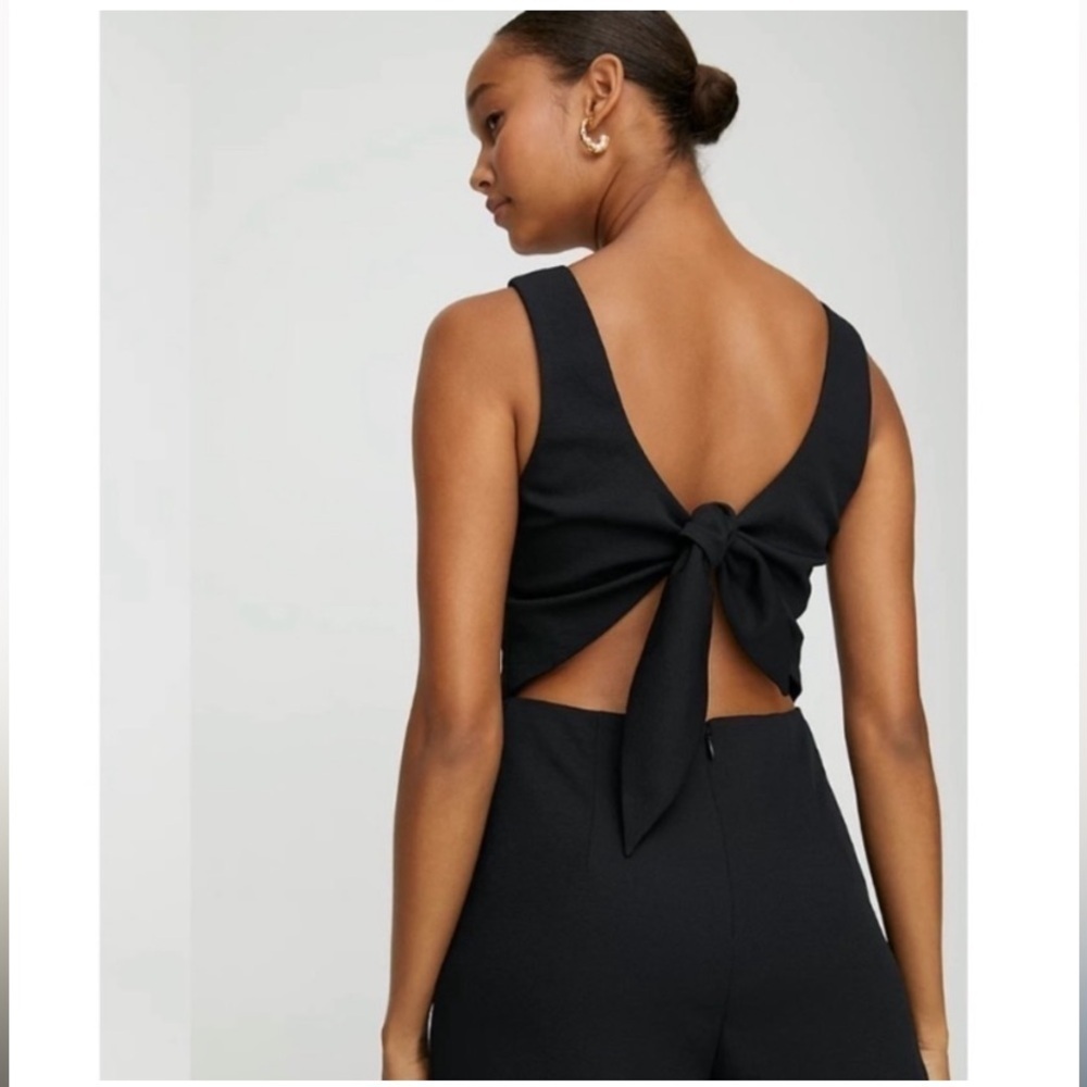 Wilfred Elegant Black Jumpsuit inseam 23.5 inch - Picture 4 of 10